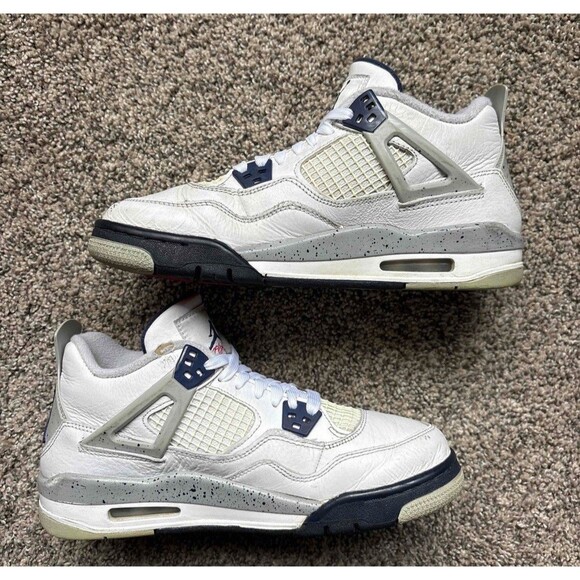 Nike Air Jordan 4 Midnight Navy Size 7 Youth (Size 8.5 Women's) - Picture 2 of 9